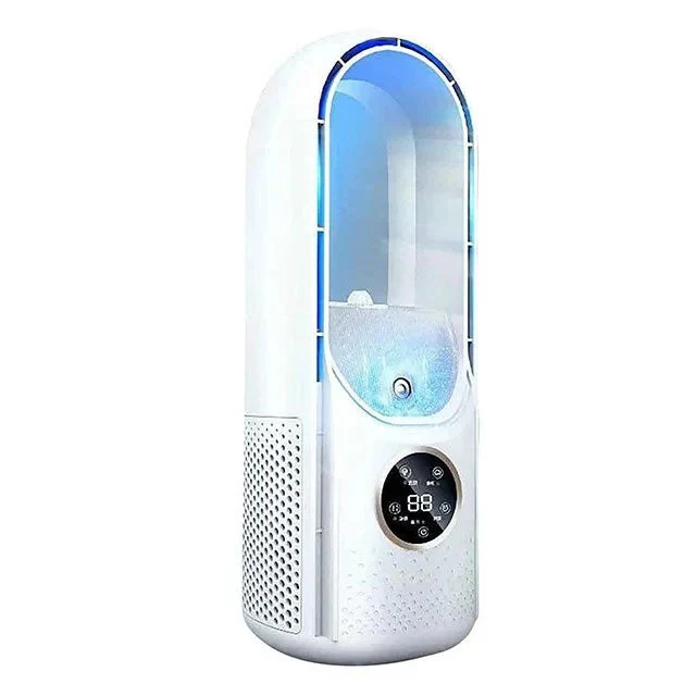 Portable Bladeless Fan with USB Power and 100ml Water Tank - Image 8