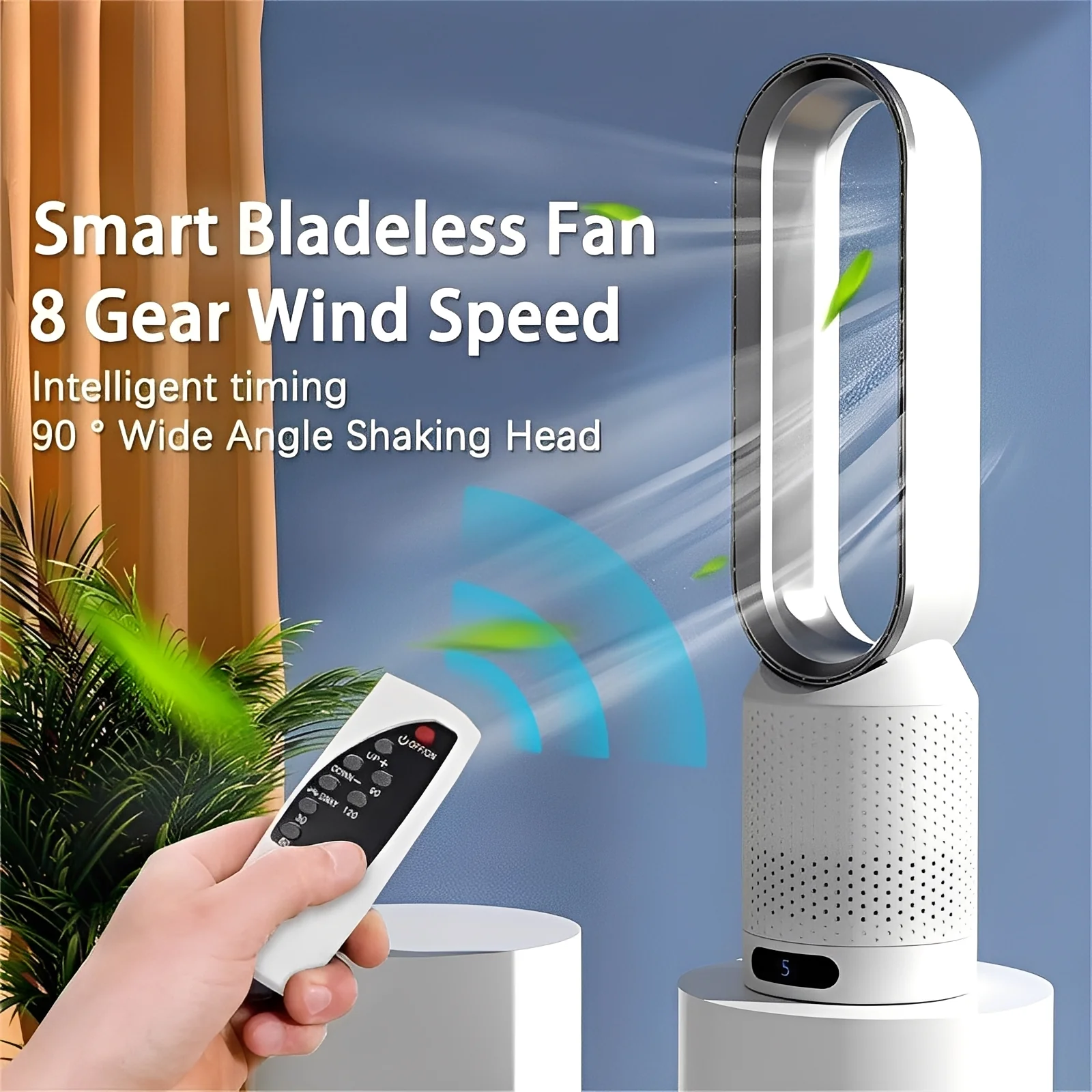 Portable Bladeless Fan with Remote Control - Image 6