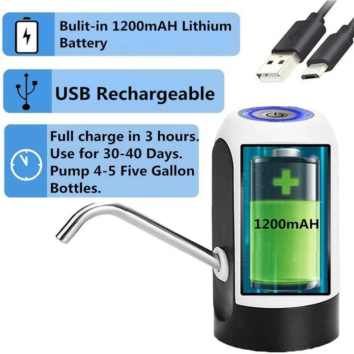 Automatic Bottled Water Pump with One Button Operation - Image 2