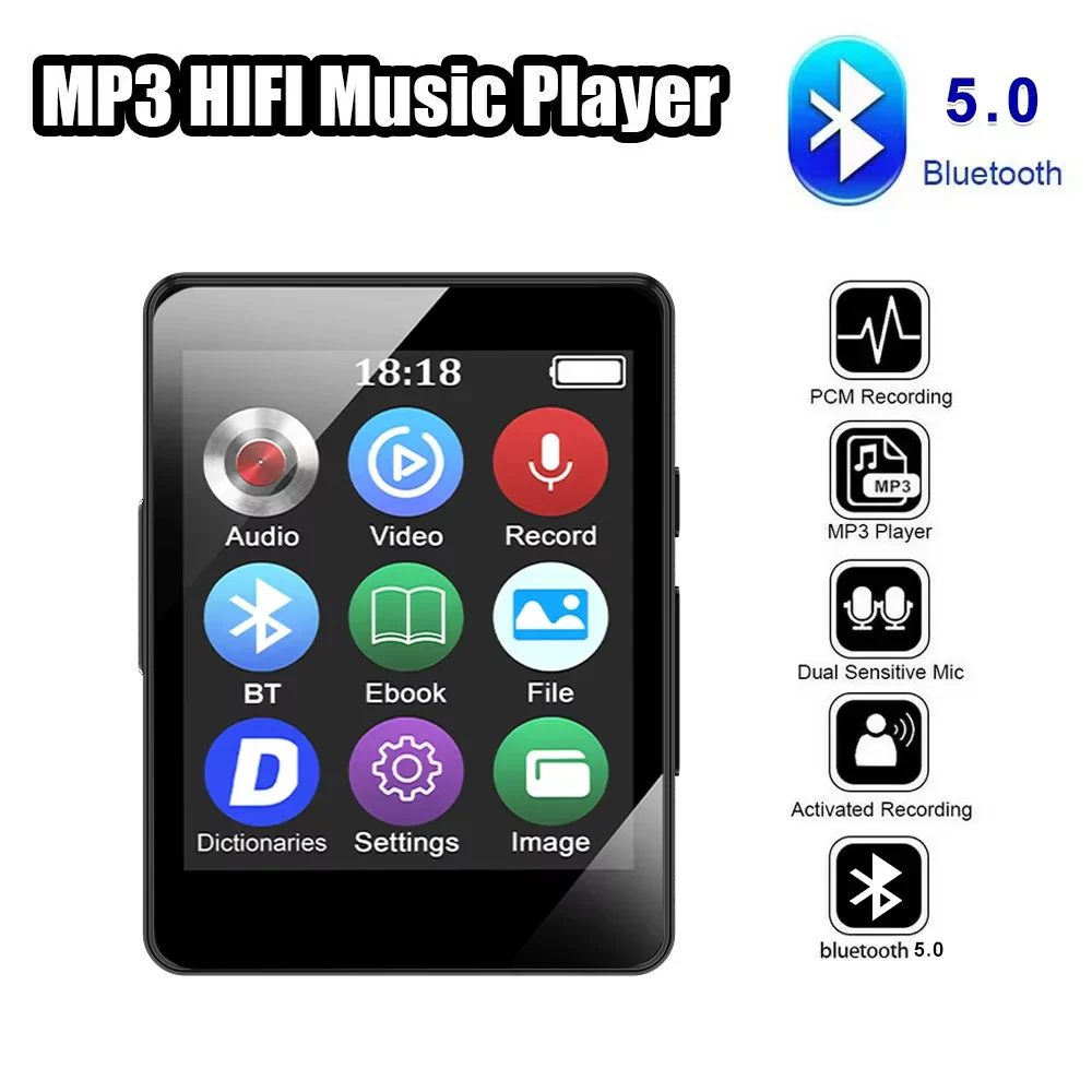 Compact Bluetooth MP3 Music Player with Stereo Audio and Video Playback - Image 6
