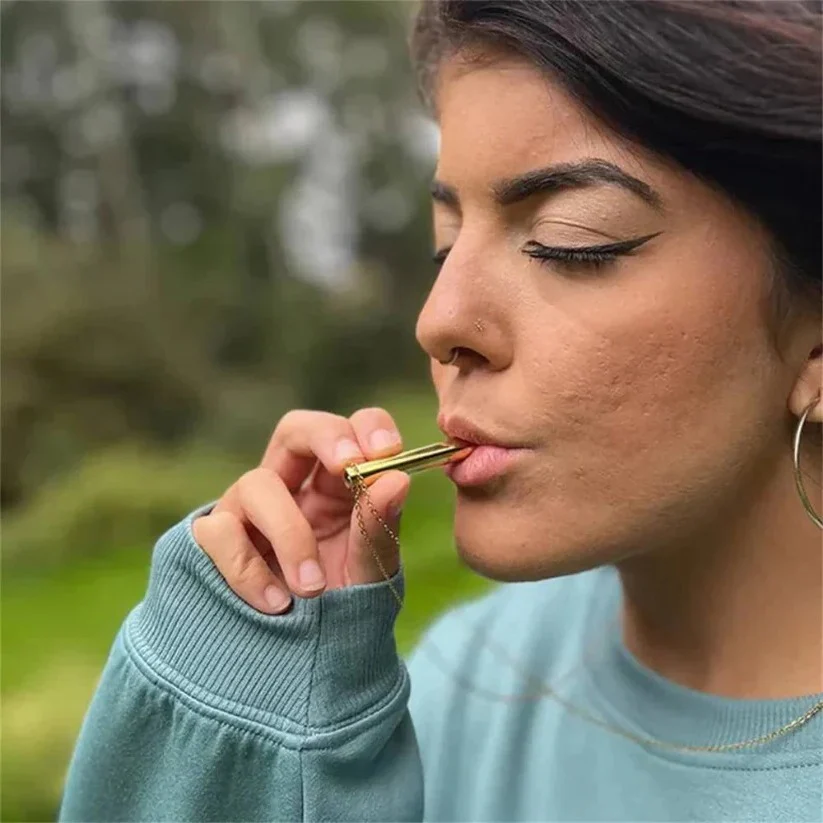 Portable Metal Breathing Trainer Pendant for Guided Breathing - Image 5