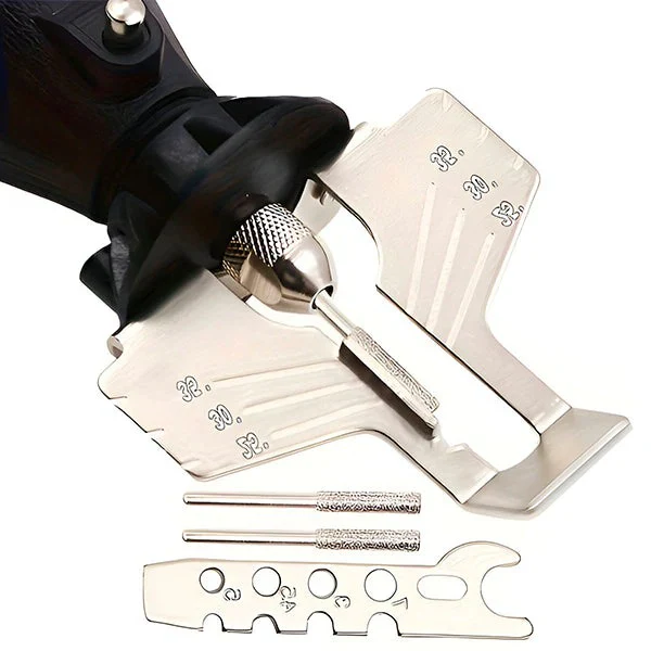 Portable Chainsaw Sharpener for On-Site Use with Angle Guide Design - Image 6