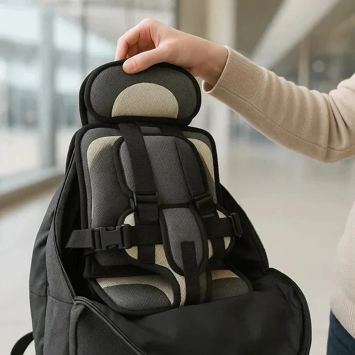 Portable Child Travel Seat and Safety Harness for Secure Vehicle Use - Image 14