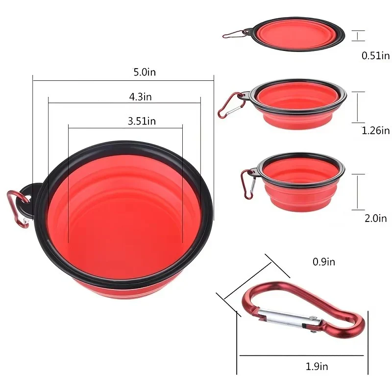 Portable Collapsible Silicone Pet Bowl for Dogs and Cats - Image 9