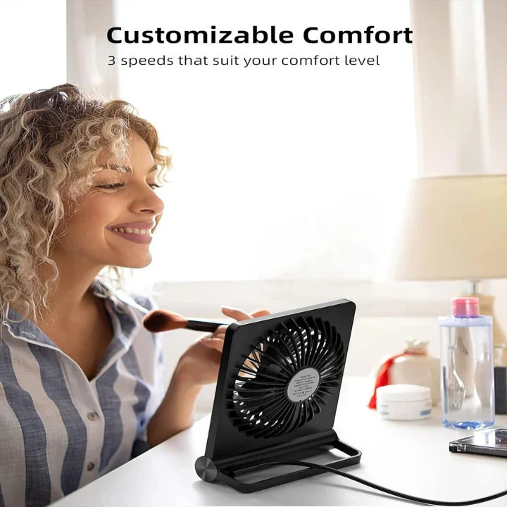 USB Powered Desk Fan with Adjustable Head - Image 5
