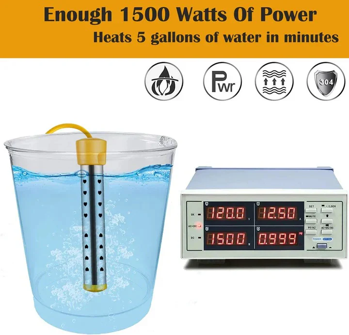 Portable Electric Immersion Water Heater For Home - Image 2