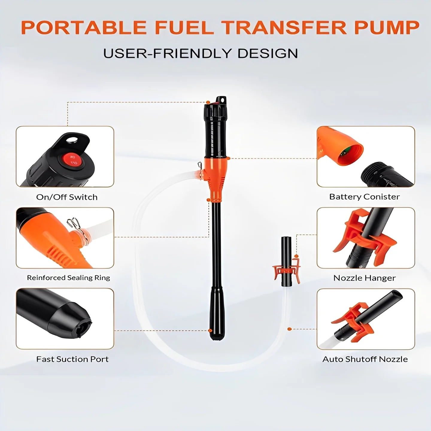 Portable Battery Powered Electric Pump for Fuel and Fluid Transfer - Image 2