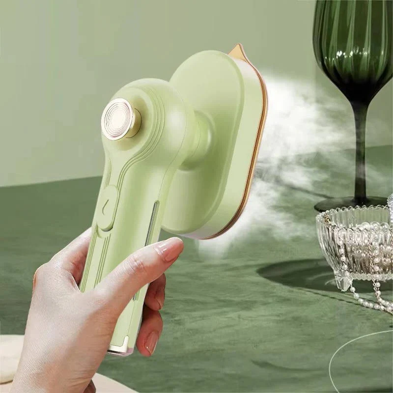 Portable Garment Steamer with Rotating Handle and Visible Water Tank - Image 2