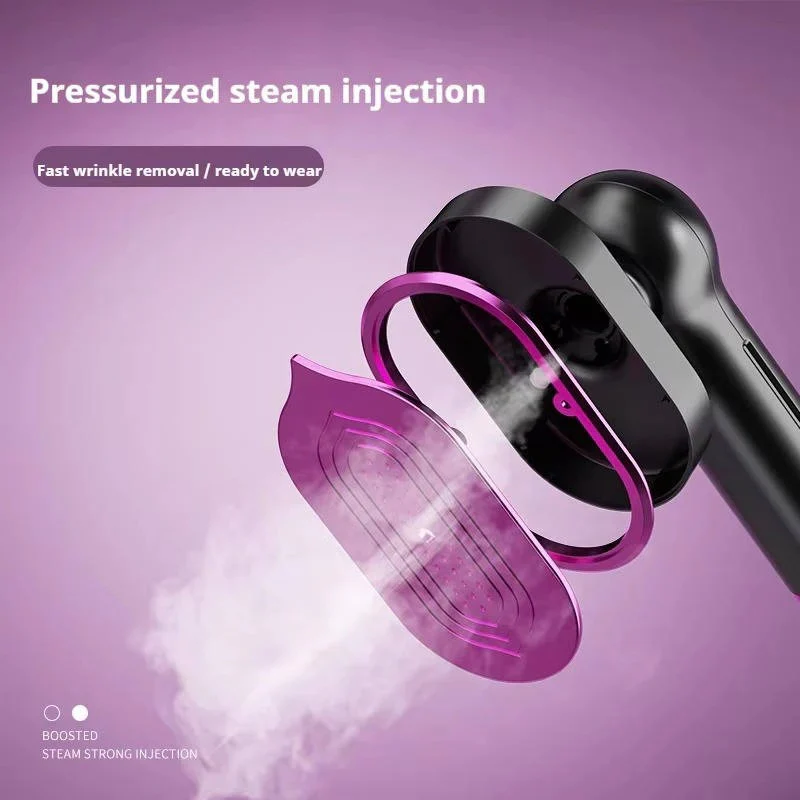 Portable Garment Steamer with Rotating Handle and Visible Water Tank - Image 4