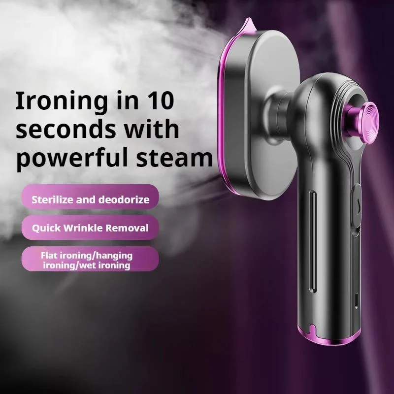 Portable Garment Steamer with Rotating Handle and Visible Water Tank - Image 5
