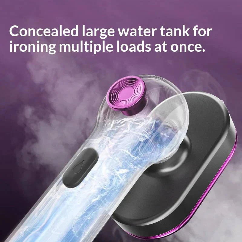Portable Garment Steamer with Rotating Handle and Visible Water Tank - Image 8