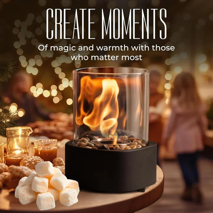 Mini Portable Glass Tabletop Fireplace - Image 12