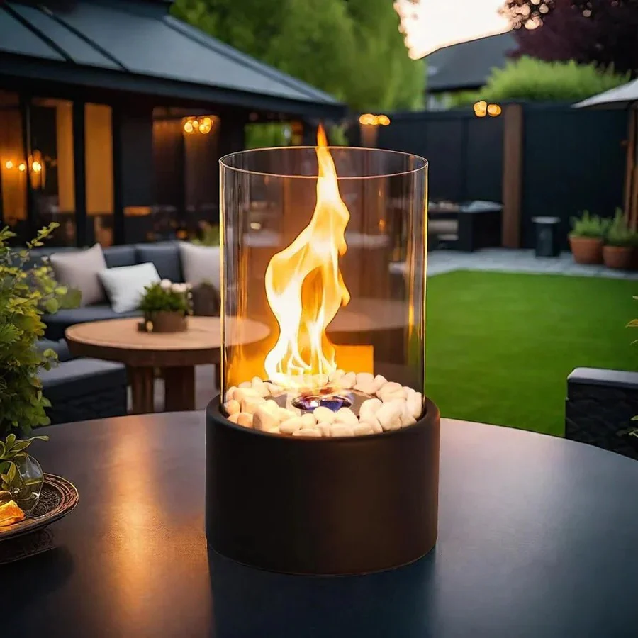 Mini Portable Glass Tabletop Fireplace - Image 3