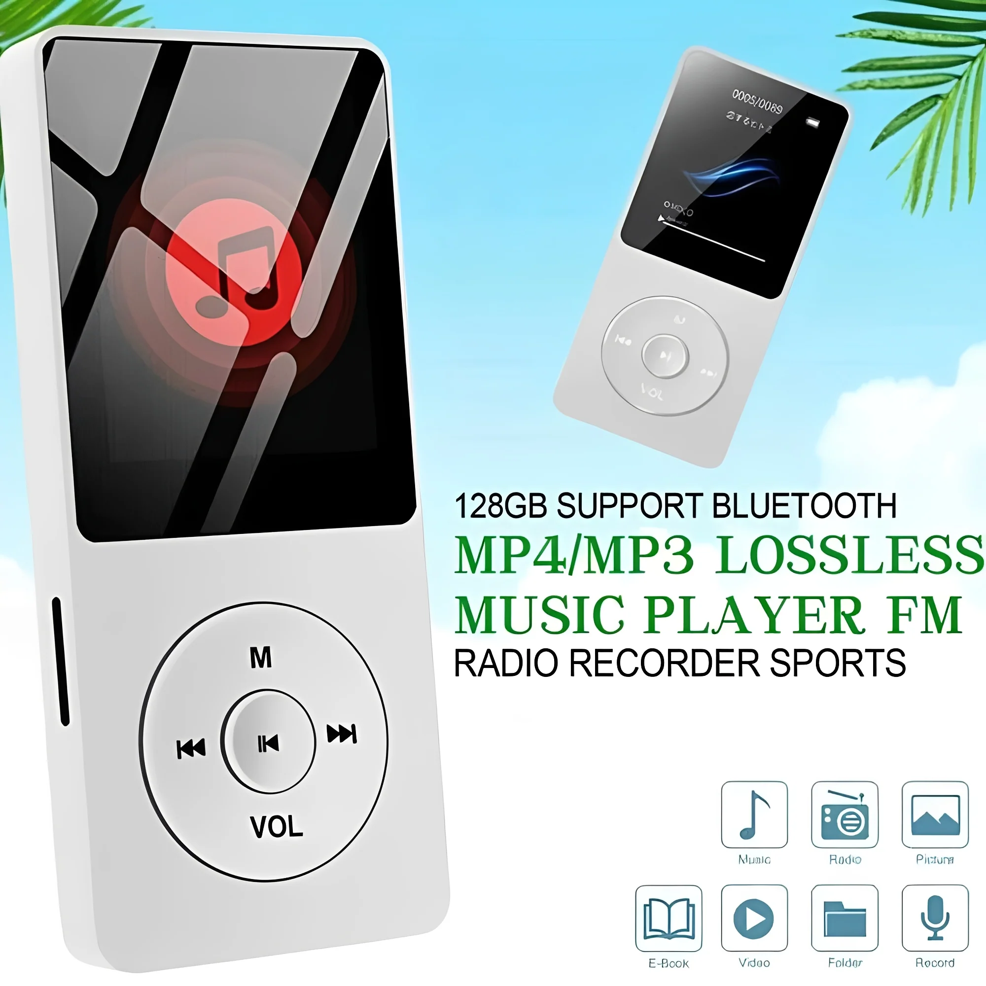 Portable High Fidelity Music Player with 1.8 Inch Screen and Bluetooth Connectivity - Image 4