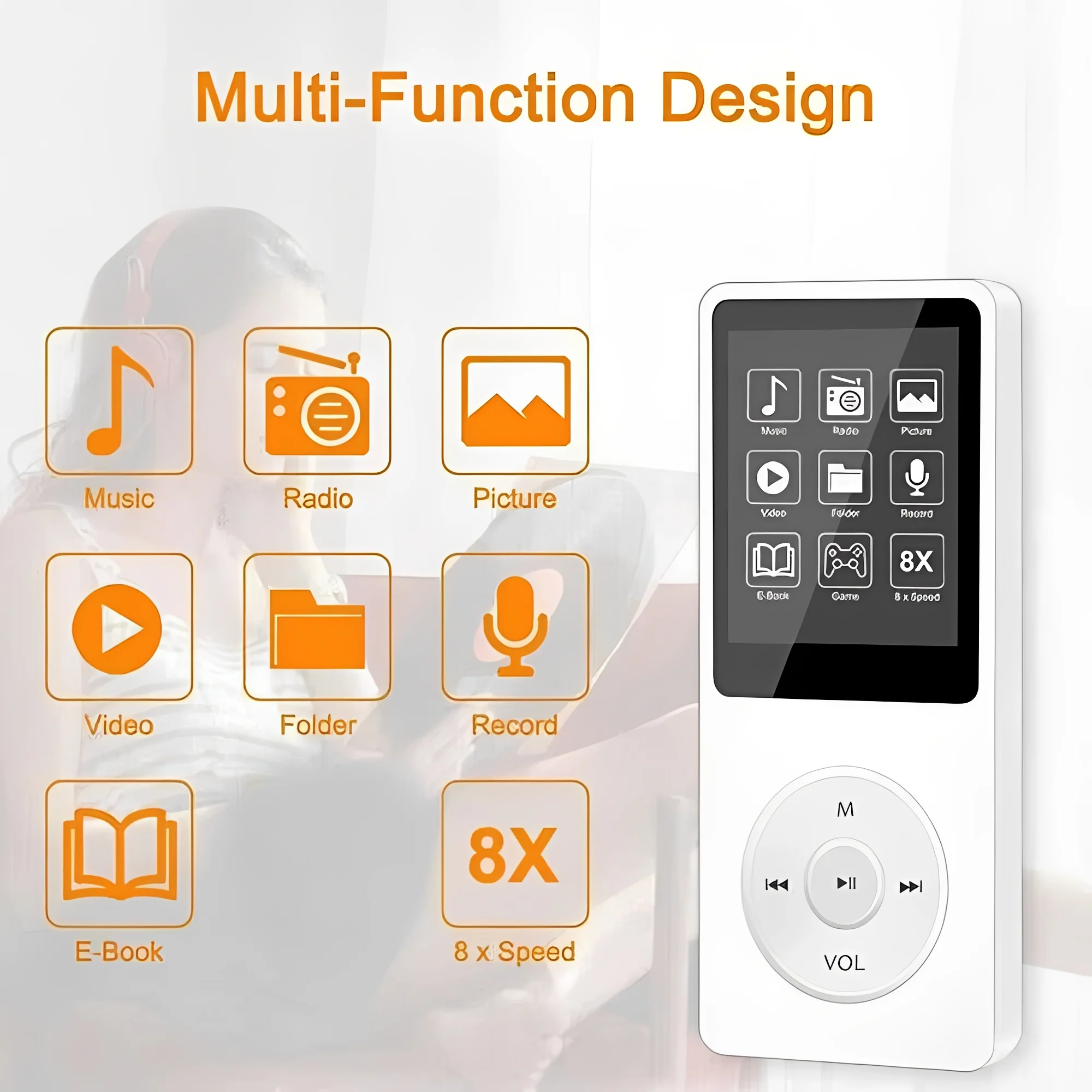 Portable High Fidelity Music Player with 1.8 Inch Screen and Bluetooth Connectivity - Image 7