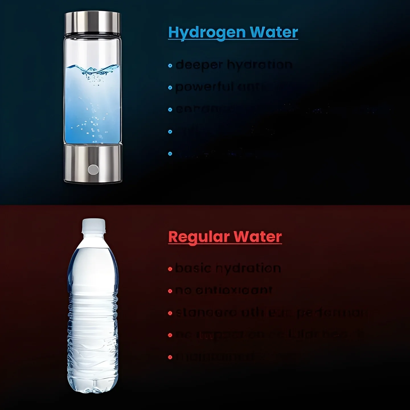 Portable Hydrogen Water Bottle with USB Rechargeable Base - Image 4
