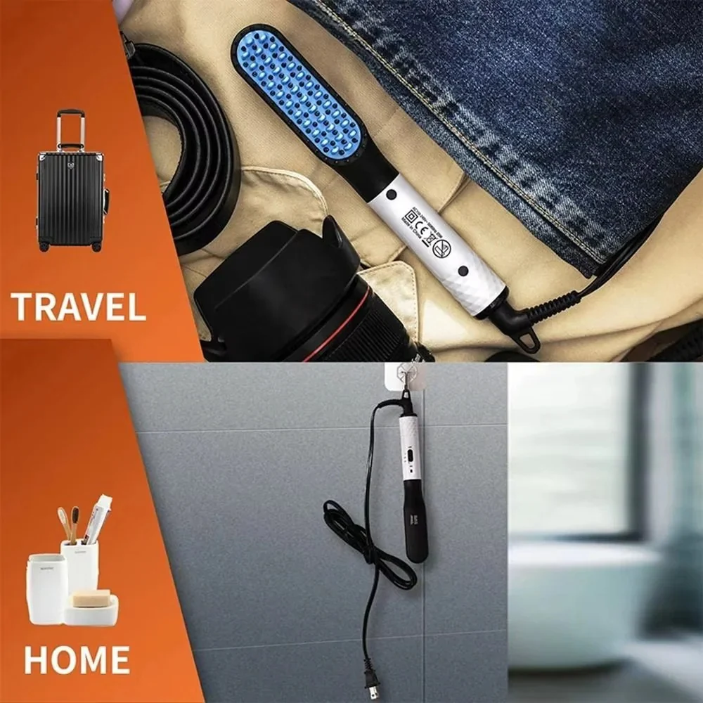 Portable Mini Beard Straightening Brush with Ceramic Heating Technology - Image 6
