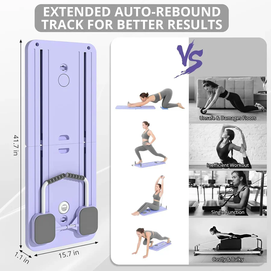 Foldable Pilates Reformer Board for Home & Travel - Image 5