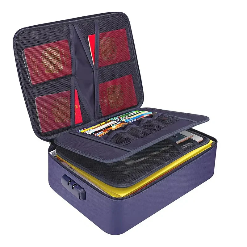 Portable Document Organizer with Reinforced Handles and Zippers - Image 3