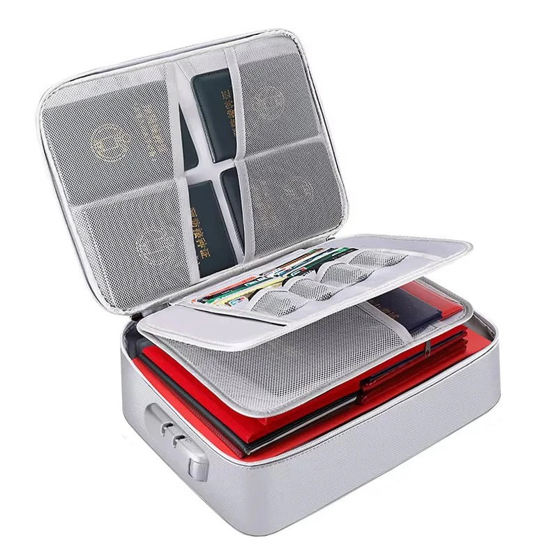 Portable Document Organizer with Reinforced Handles and Zippers - Image 5