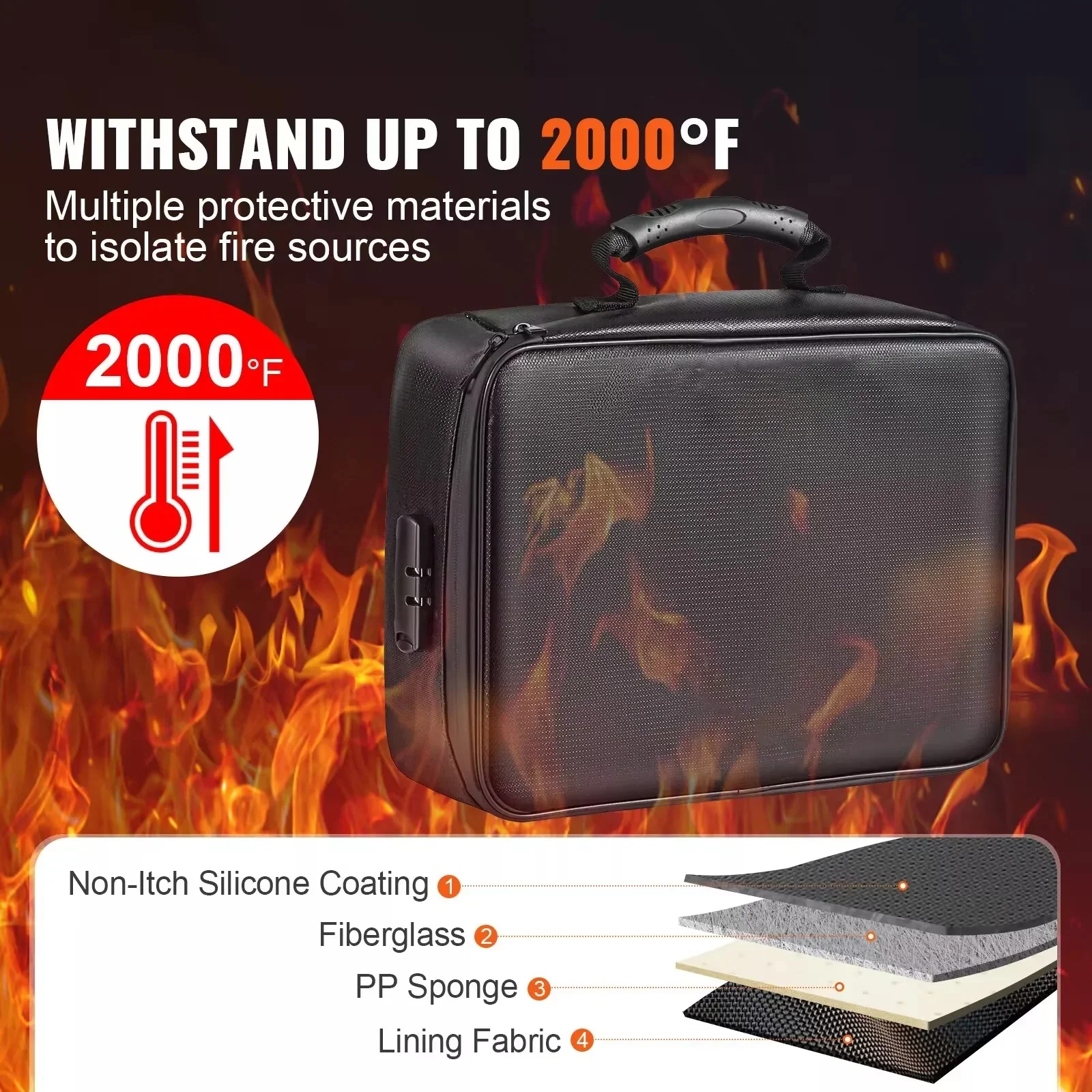 Portable Document Organizer with Reinforced Handles and Zippers - Image 8
