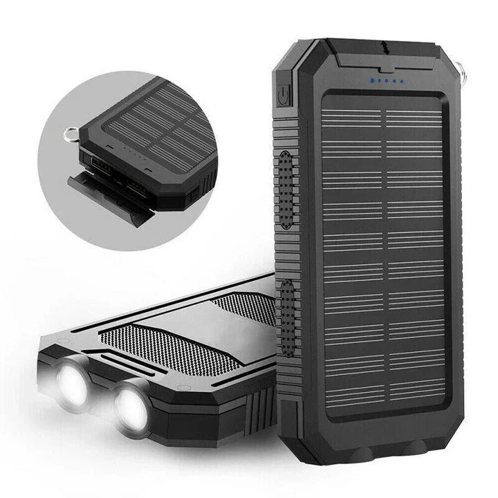 Portable Solar Power Bank With Dual USB Outputs - Image 5