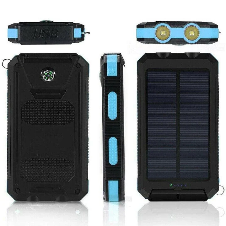 Portable Solar Power Bank With Dual USB Outputs - Image 6