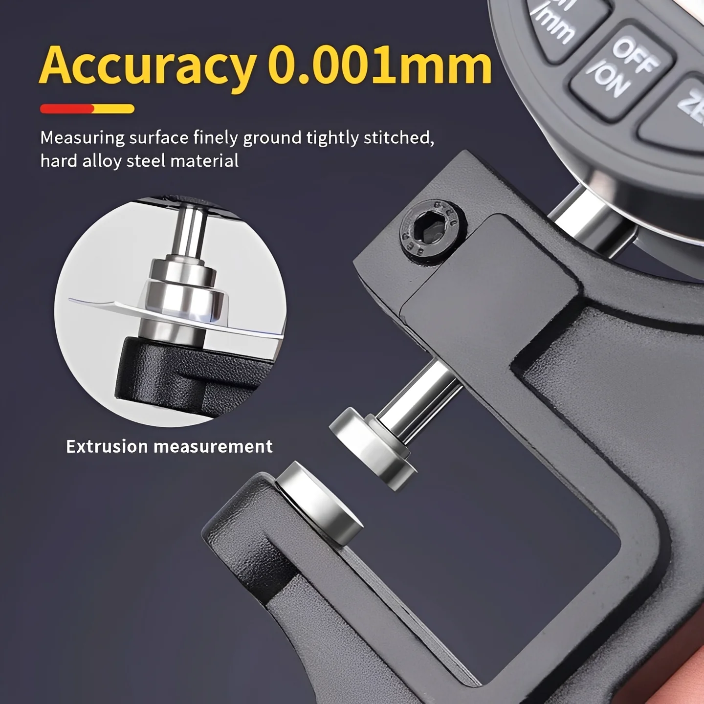 Handheld Digital Thickness Measuring Tool with Digital Display - Image 2