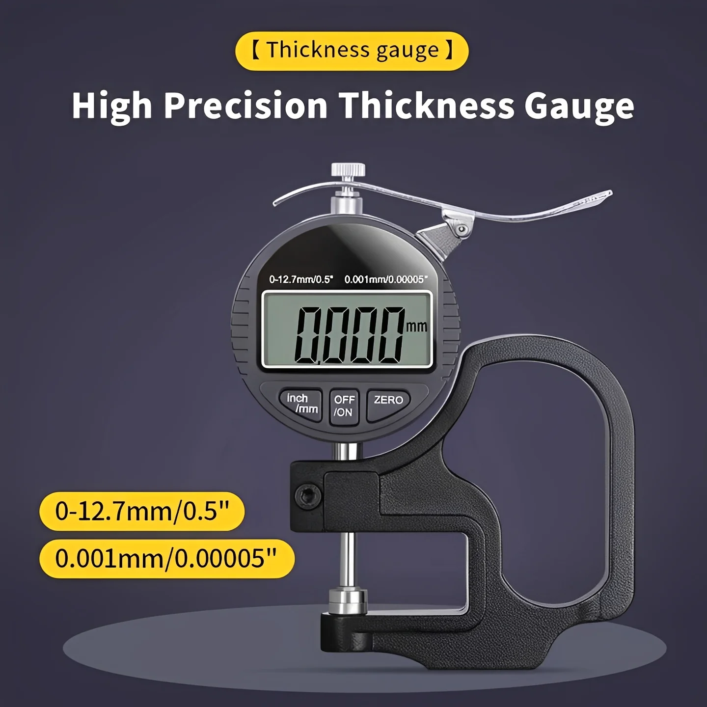 Handheld Digital Thickness Measuring Tool with Digital Display - Image 3