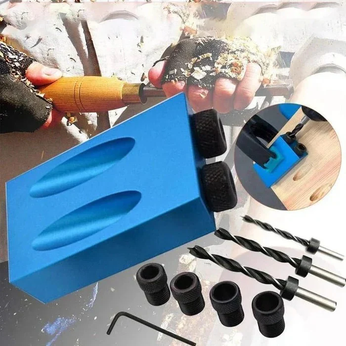 Timber Drilling Guide Jig for Angled Pocket Holes - Image 2