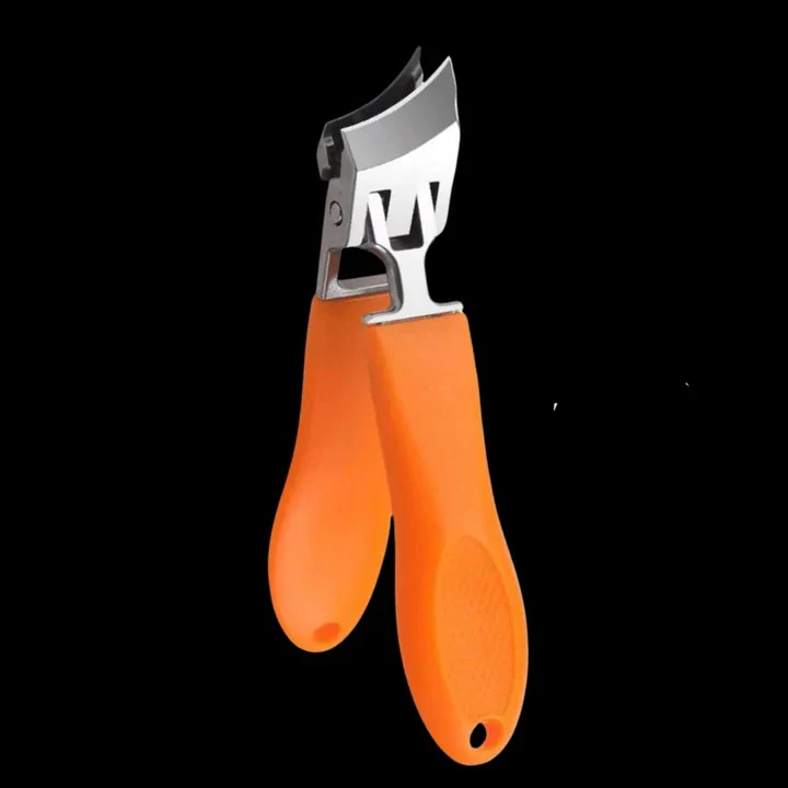 Manual Wide Jaw Nail Clipper with Curved Cutting Edge