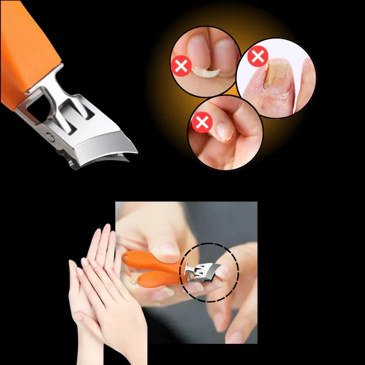 Manual Wide Jaw Nail Clipper with Curved Cutting Edge - Image 6