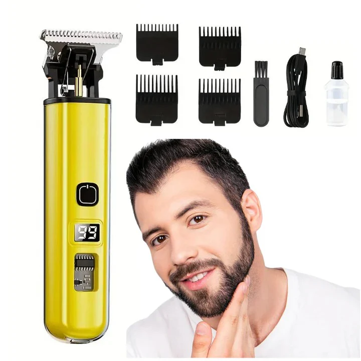 Rechargeable Hair Trimmer with Detachable Blade and LED Indicator - Image 4