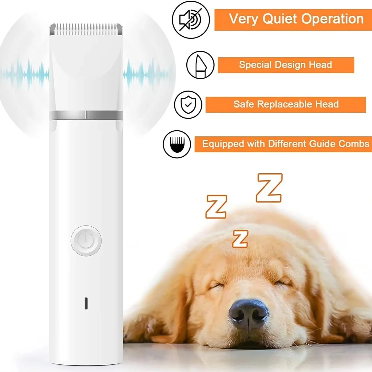 Cordless Pet Grooming Set with Clipper and Nail Grinder - Image 4