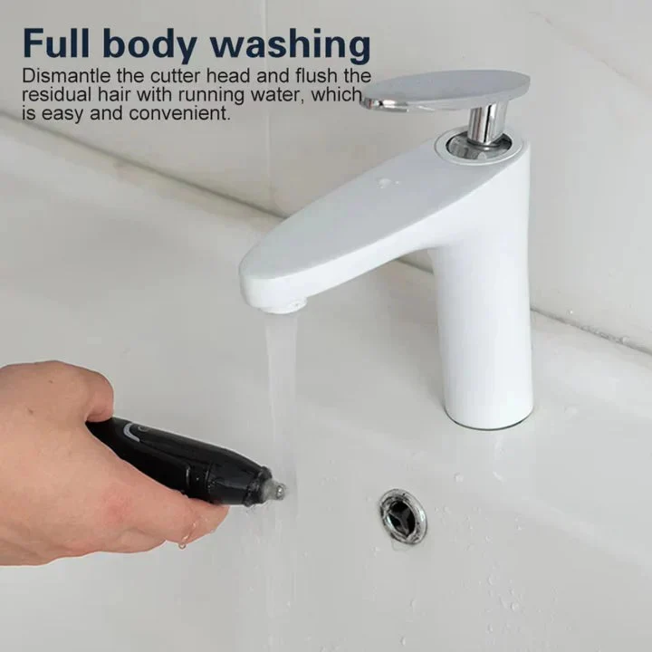 Nose and Ear Hair Trimmer with Washable Head - Image 4
