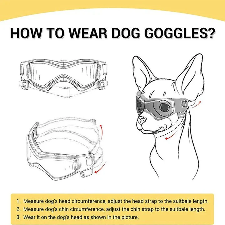 Ventilated Dog Goggles with Adjustable Strap - Image 7