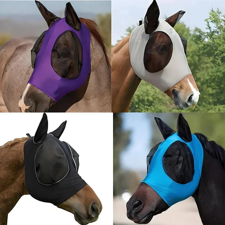 Protective Fly Mask for Horses with Mesh Design - Image 12
