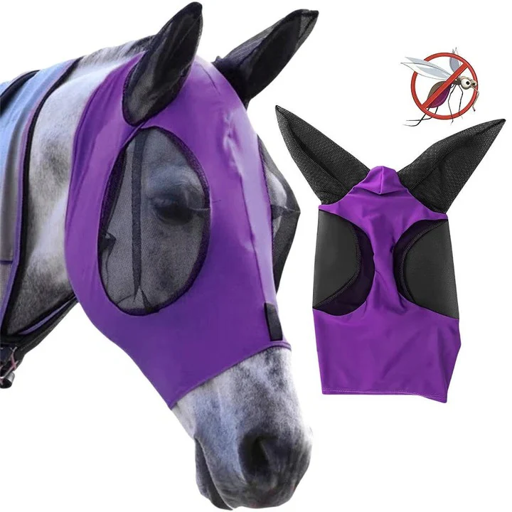Protective Fly Mask for Horses with Mesh Design - Image 6