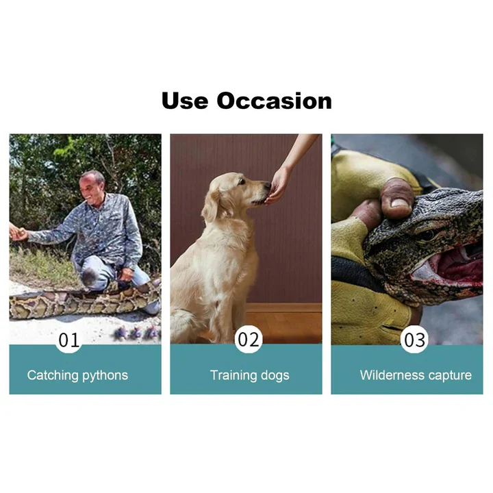 Protective Gloves with Bite Resistant Material for Animal Handling - Image 2