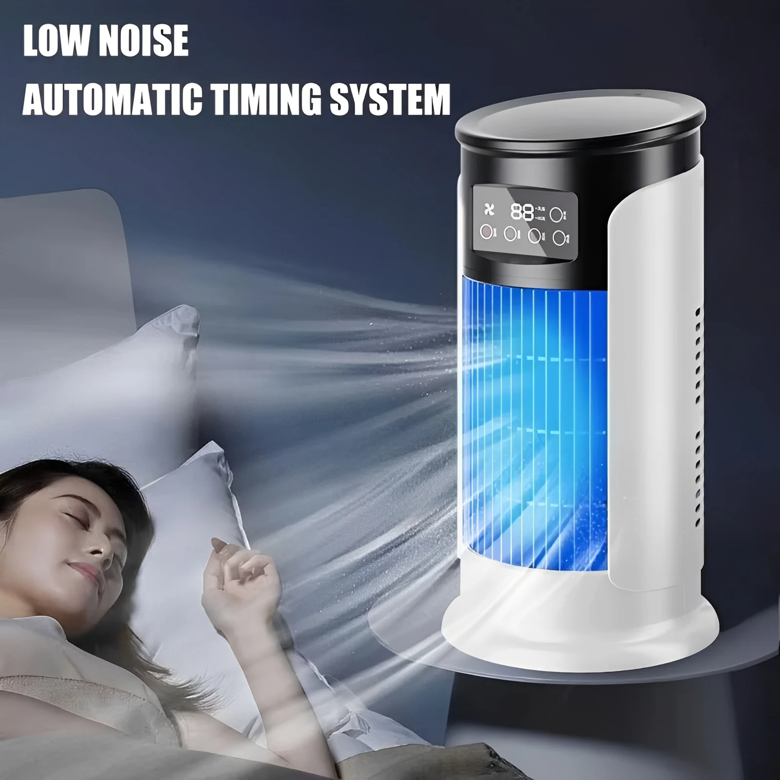 Portable Evaporative Cooling Fan with 10 oz Water Reservoir - Image 3