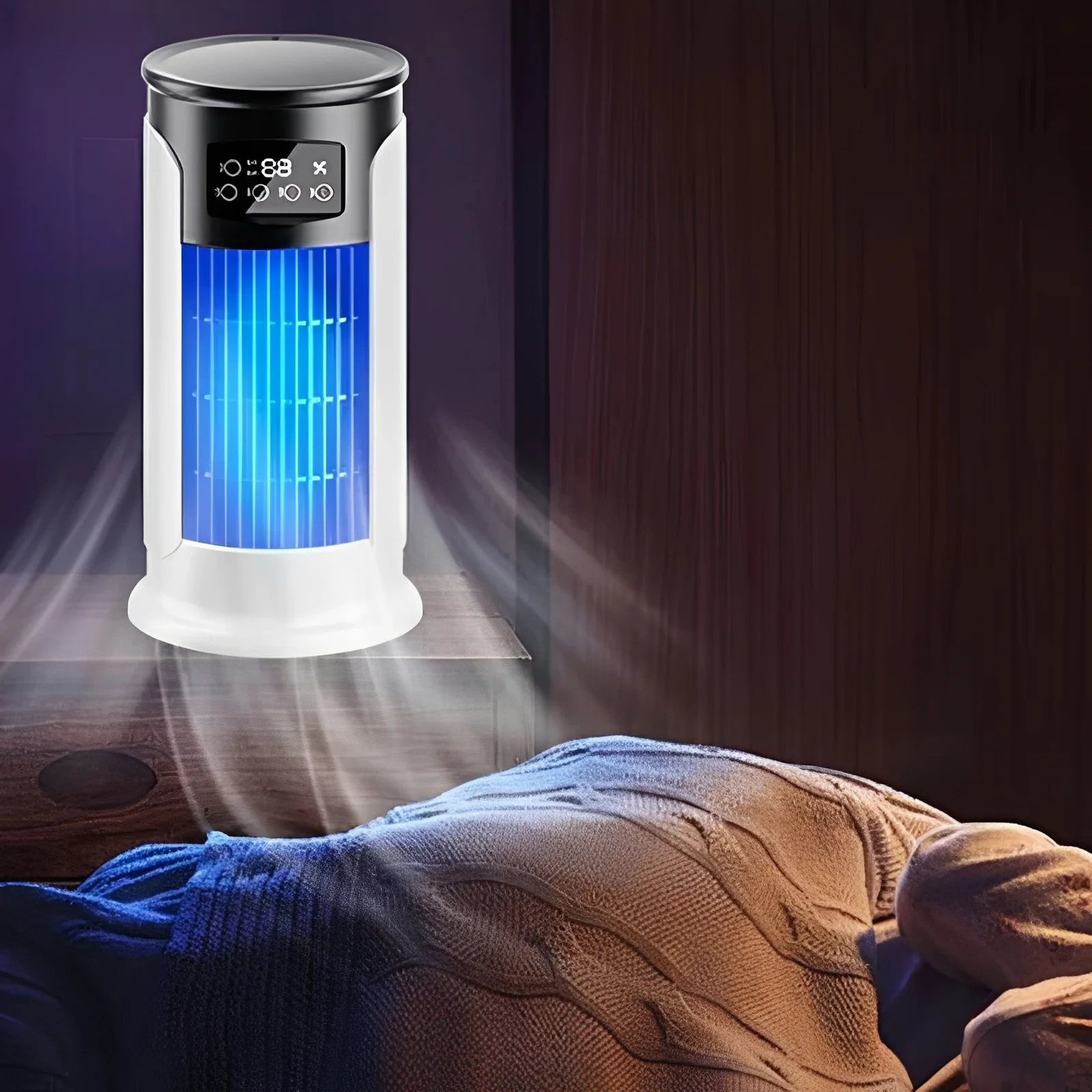 Portable Evaporative Cooling Fan with 10 oz Water Reservoir - Image 4