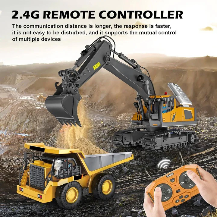 Remote Control Construction Vehicle with Interchangeable Tools - Image 6