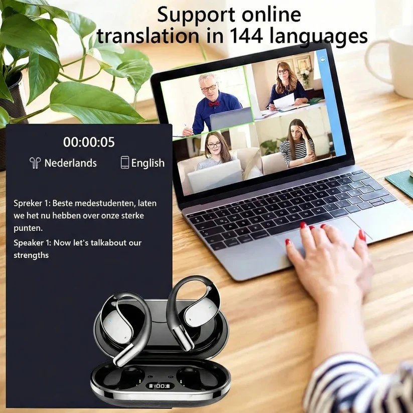 Wireless Translation Earbuds with HiFi Audio and 144 Language - Image 6