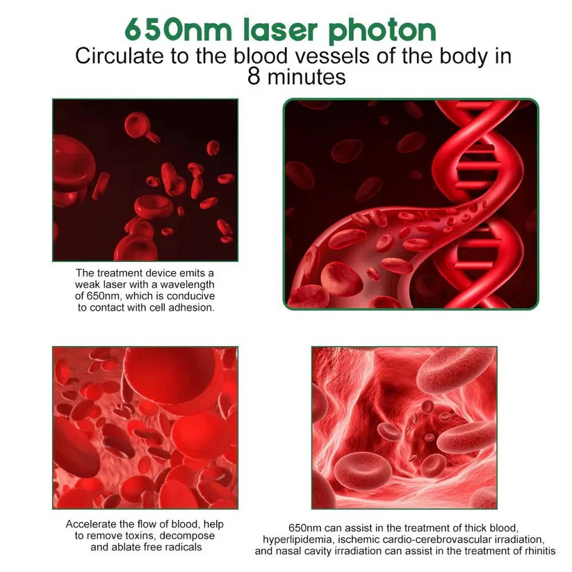 Rechargeable 650nm Red Light Device with Dual Ear and Nasal Probes - Image 6