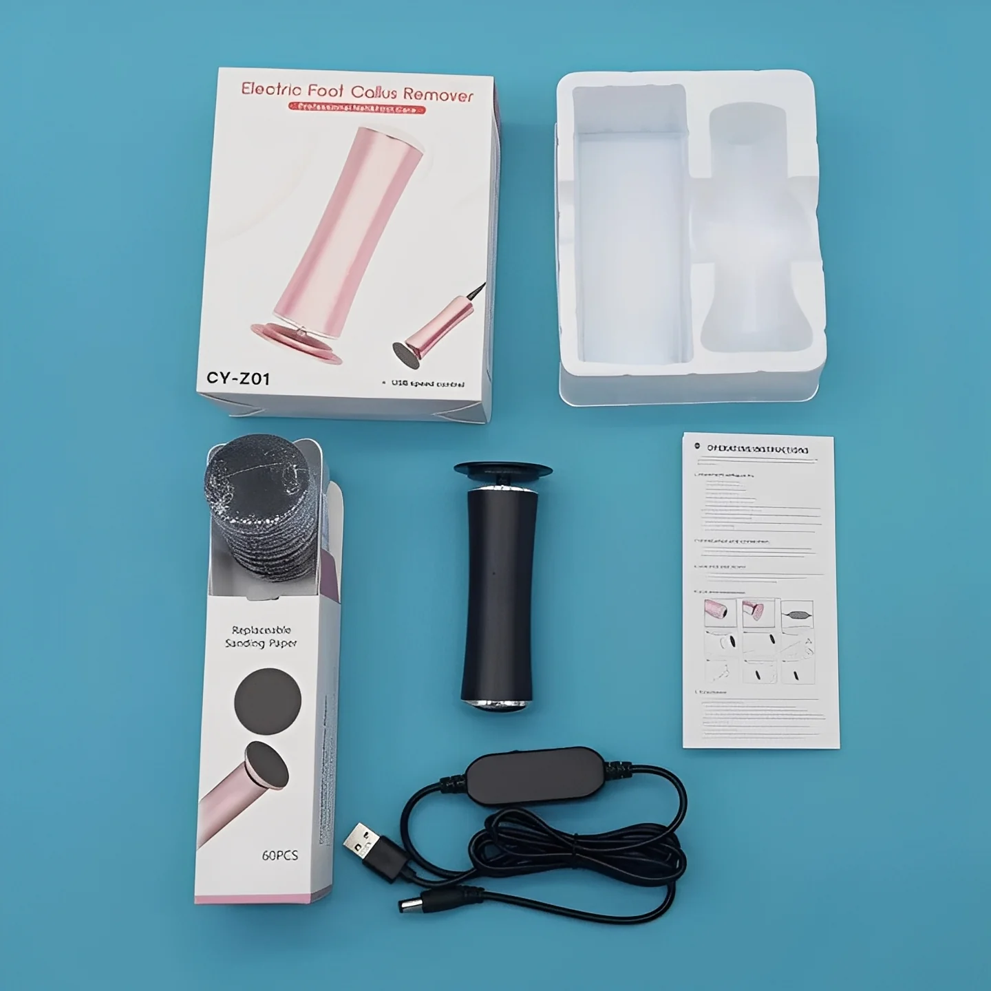 Rechargeable Electric Foot File with Sanding Disc Kit - Image 5