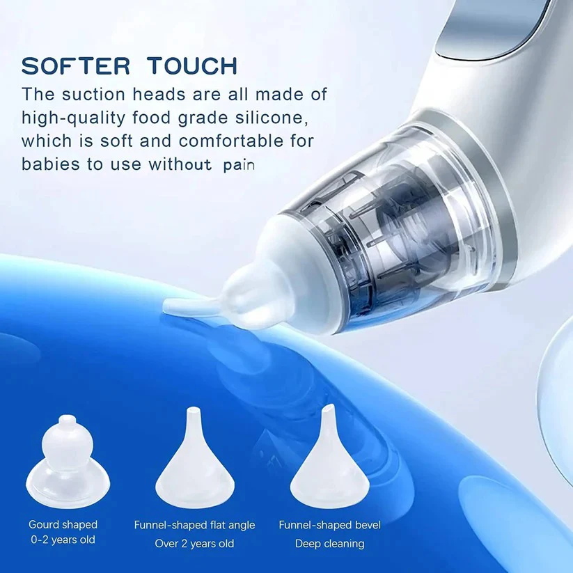 Rechargeable Electric Nasal Aspirator for Babies, 3 Suction Modes with Music - Image 8