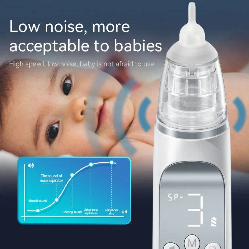 Rechargeable Electric Nasal Aspirator for Babies, 3 Suction Modes with Music - Image 9