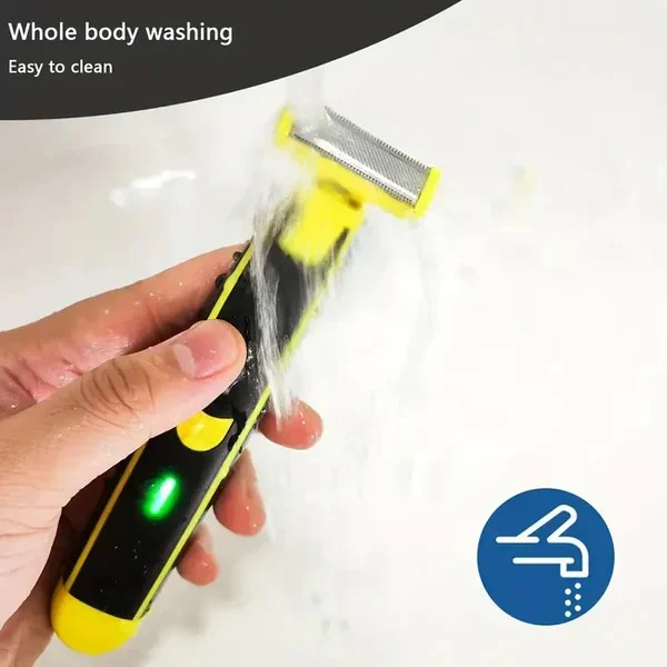 Rechargeable Electric Shaver and Trimmer for Men, Wet and Dry Use - Image 4