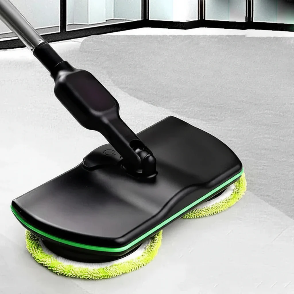 Rechargeable Electric Spin Mop with Rotating Cleaning Pads
