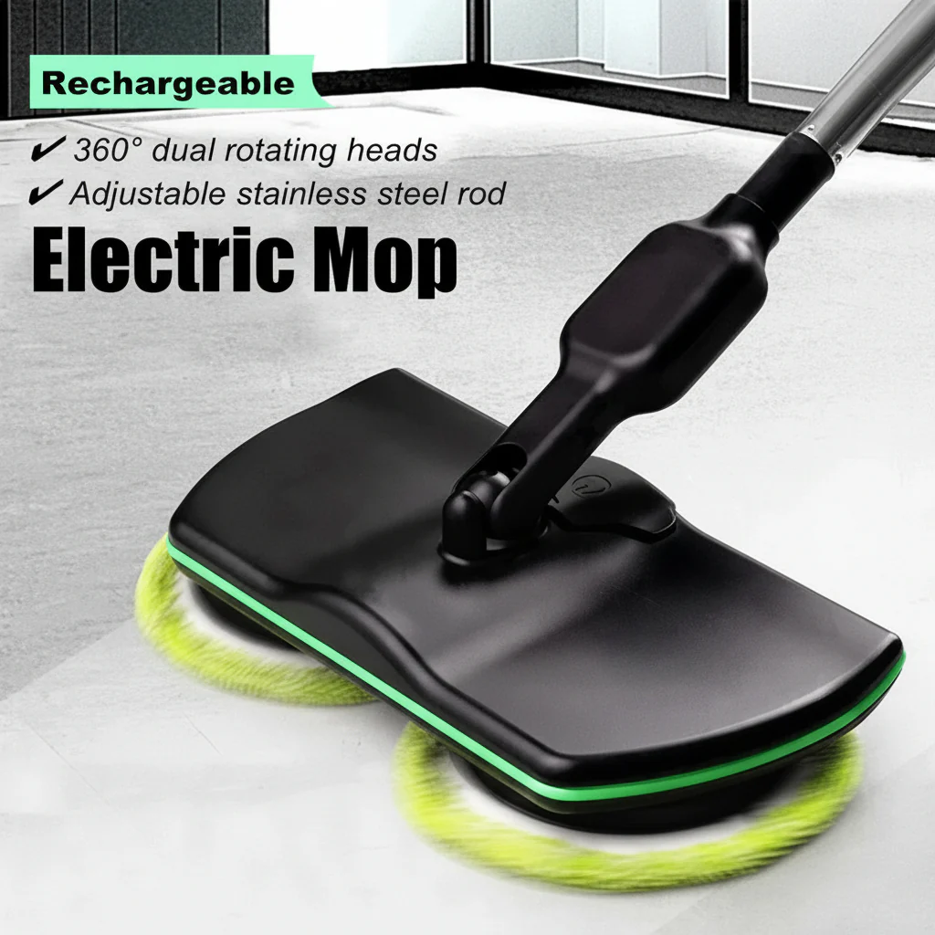 Rechargeable Electric Spin Mop with Rotating Cleaning Pads - Image 2